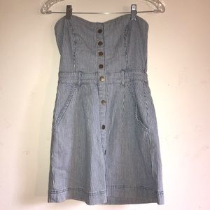 denim button up dress